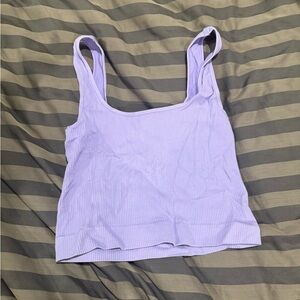 Purple crop top
